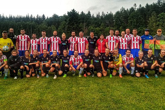 FC Viktoria Plzeň ženy v naší obci 6.6.2020